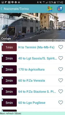 Rome Bus Realtime Tracker android App screenshot 1