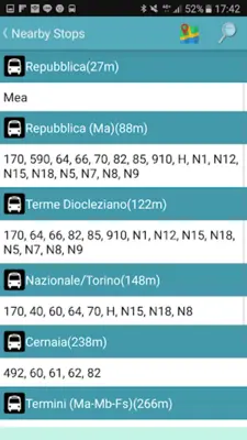 Rome Bus Realtime Tracker android App screenshot 2