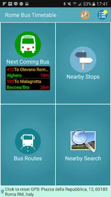 Rome Bus Realtime Tracker android App screenshot 7